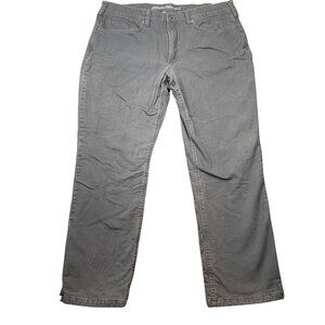 Eddie Bauer Mens Gray Fleece-Lined Straight Fit Pants Size 38x30